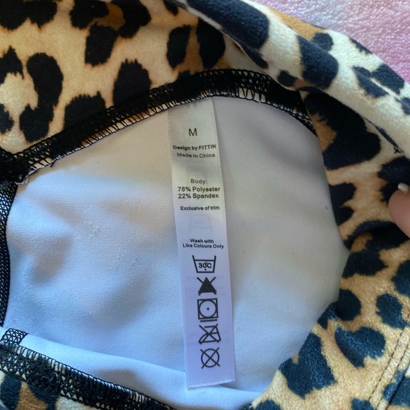 Leopard print workout pants-high waist - Picture 6 of 7